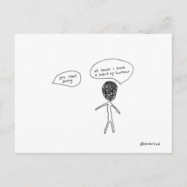 postal del aroma del humor (Anverso)