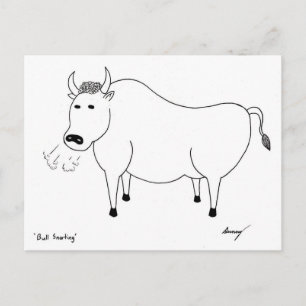 Postal del arte popular de Bull