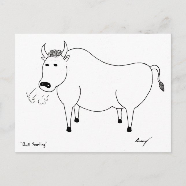 Postal del arte popular de Bull (Anverso)