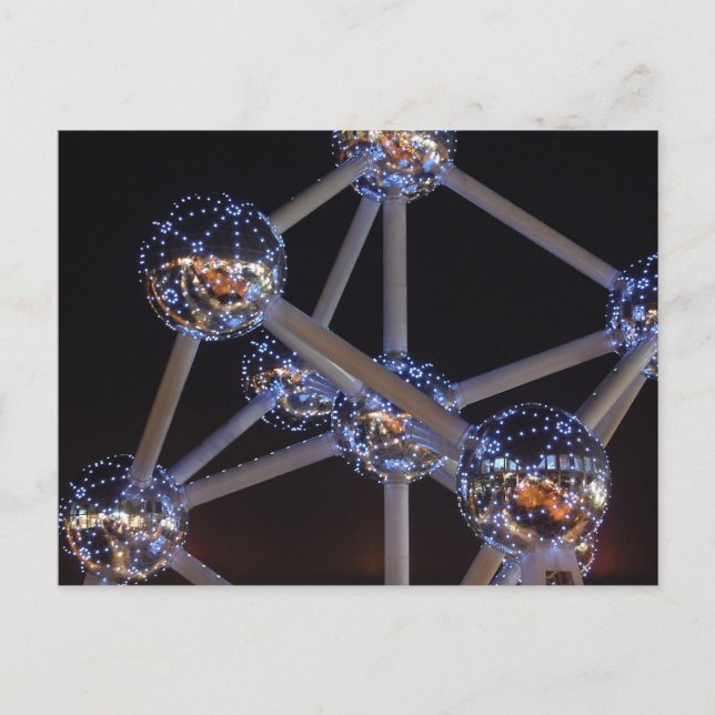 postal del átomo (Anverso)