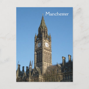 Postal del ayuntamiento de Manchester
