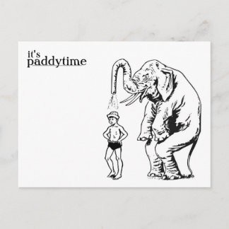 postal del baño del chapoteo