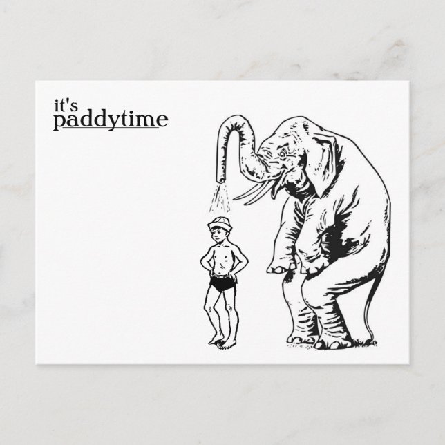 postal del baño del chapoteo (Anverso)