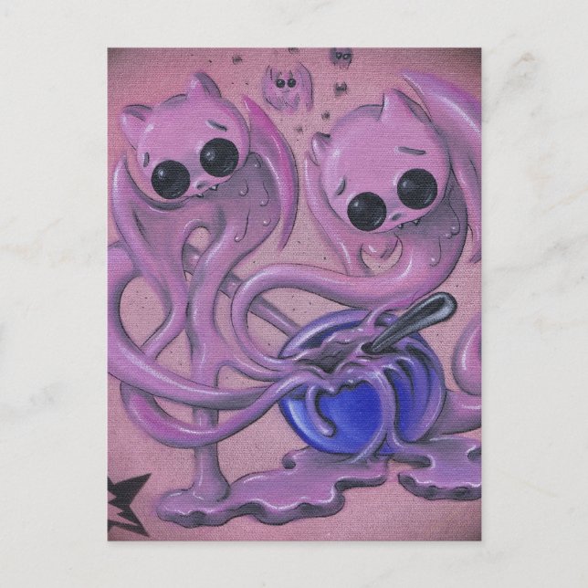 postal del bateador de tartas (Anverso)