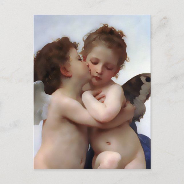 Postal del beso de los ángeles (Anverso)