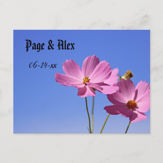 postal del boda (Anverso)