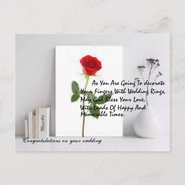 postal del boda (Anverso)