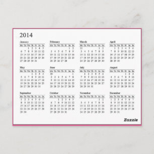 postal del Bouquet Flowers Calendar