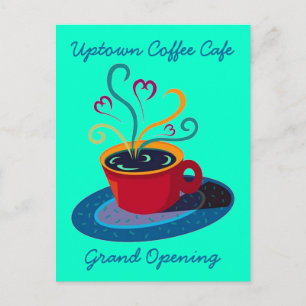 POSTAL DEL CAFÉ DE LA CAFETERÍA DE LA GRAN