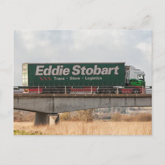 postal del camión Eddie Stobart (Anverso)