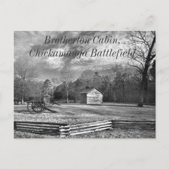 Postal del campo de batalla de Chickamauga (Anverso)
