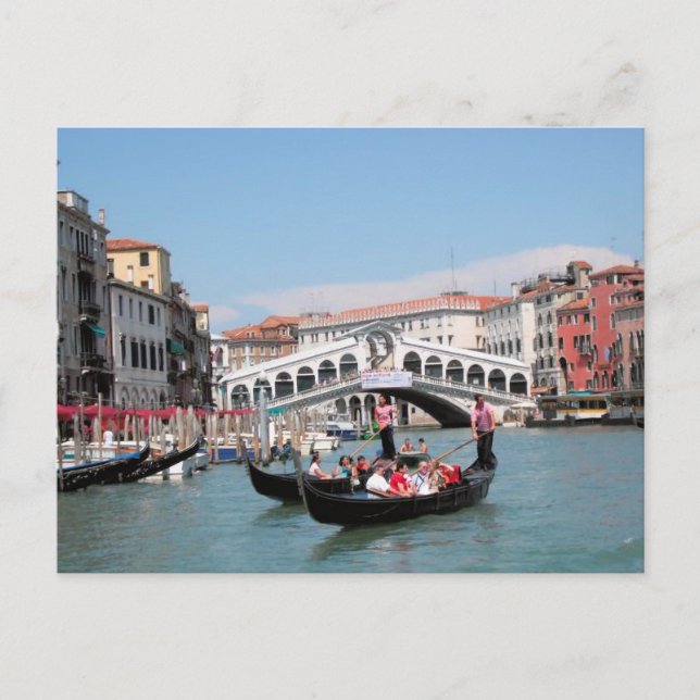 Postal del Canal de Venecia (Anverso)