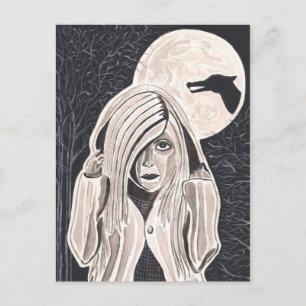 Postal del Caperucita Roja Pequeña