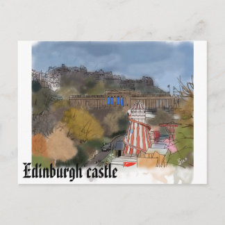 postal del castillo de Edimburgo