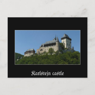 Postal del castillo de Karlstejn