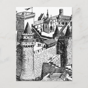 Postal del castillo medieval