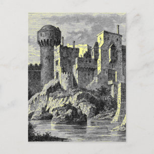 Postal del castillo medieval