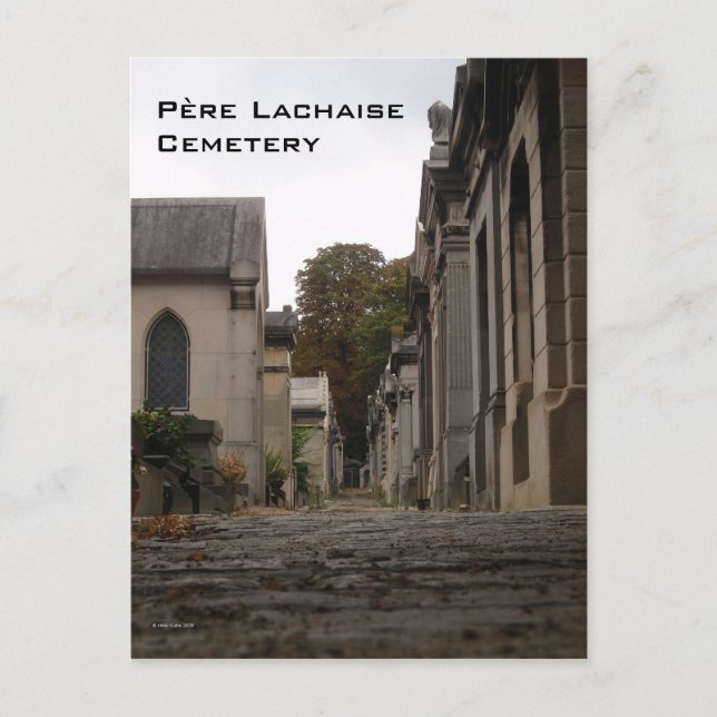 Postal del Cementerio de Père Lachaise (Anverso)