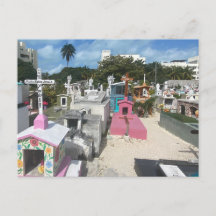 Postal del Cementerio Isla Mujeres