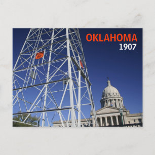 Postal del centennial de Oklahoma