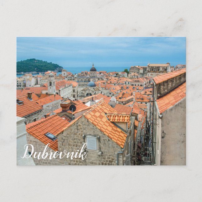 postal del centro de Dubrovnik (Anverso)