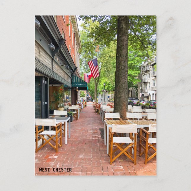 postal del centro de West Chester (Anverso)