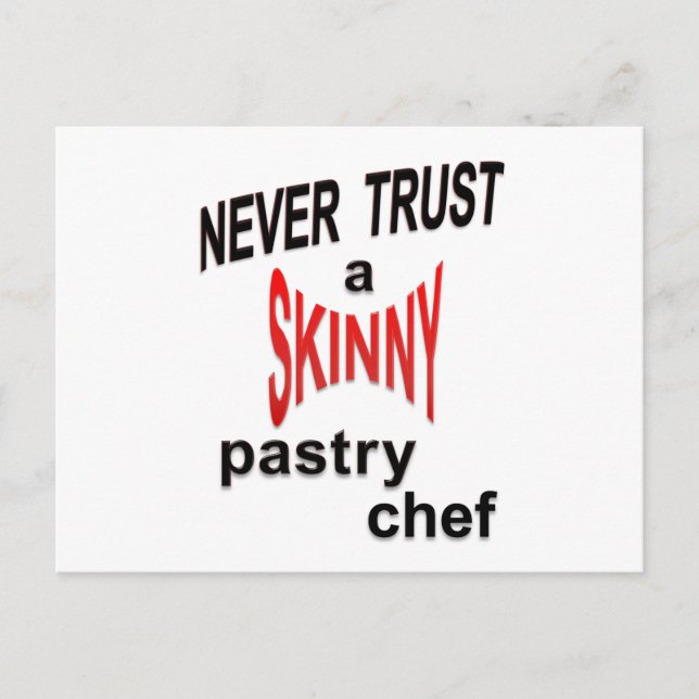 Postal del Chef Skinny Pastry (Anverso)