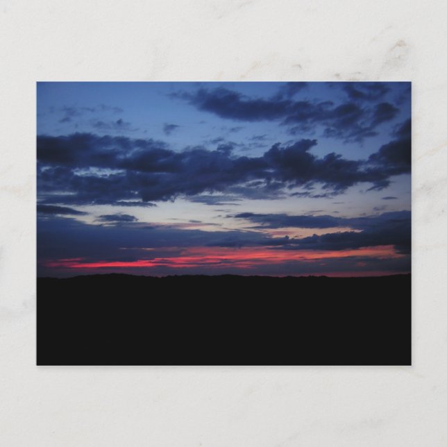 Postal del cielo rojo (Anverso)