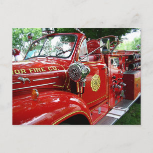 Postal del coche de bomberos….