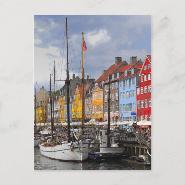 Postal del color de Copenhague (Anverso)