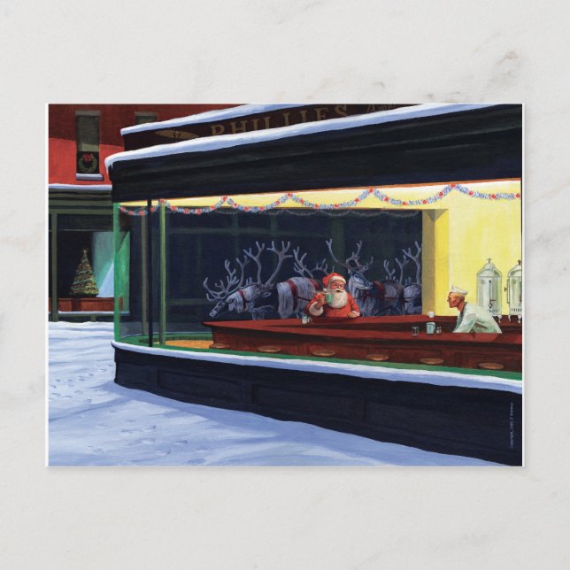 Postal del comensal del navidad (Anverso)