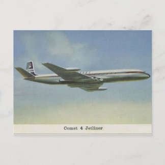 Postal del cometa Jetliner de los años 50