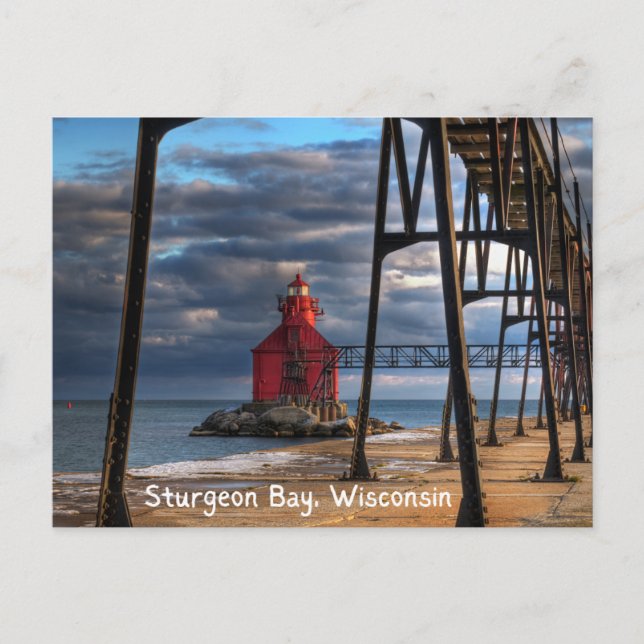 postal del condado de la puerta de Sturgeon Bay Wi (Anverso)