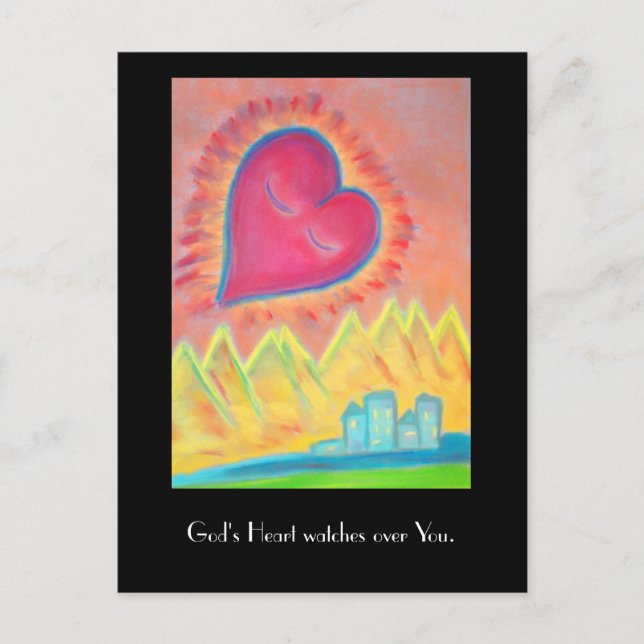 Postal del corazón de Dios (Anverso)