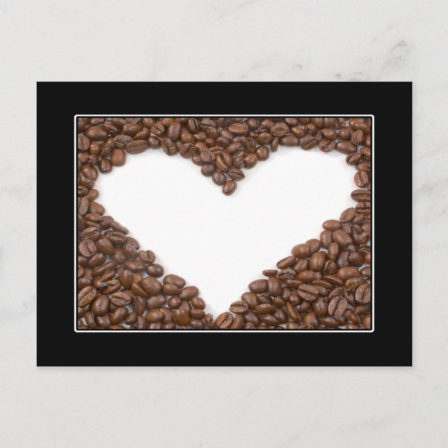 Postal del corazón del café (Anverso)