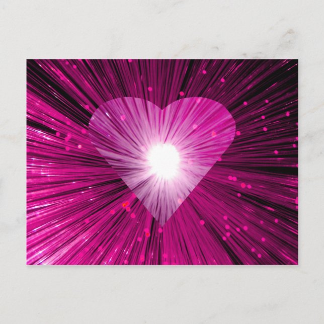 postal del corazón rosado (Anverso)