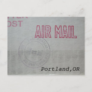 Postal del correo aéreo de Portland