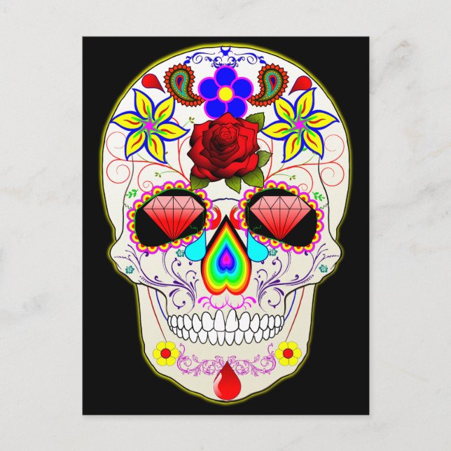 postal del cráneo de méxico (Anverso)