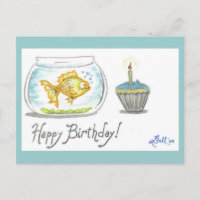 Postal del "cumpleaños burbujeante"