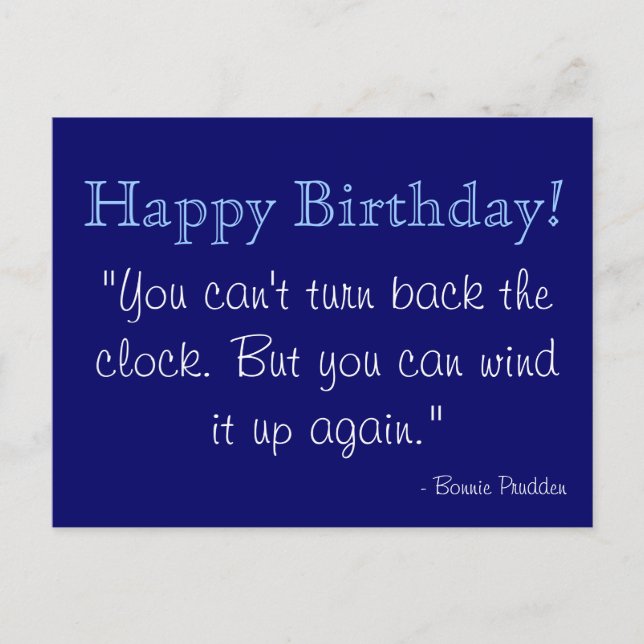 Postal del cumpleaños - Pruden (Anverso)