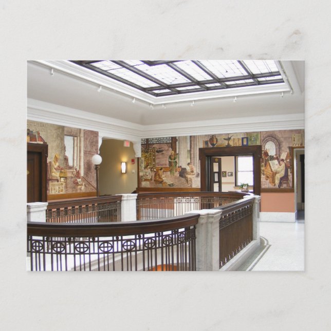 Postal del ~ de los murales 9 de WPA (Anverso)