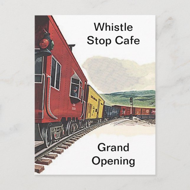 POSTAL del depósito del viaje del carril del RR (Anverso)