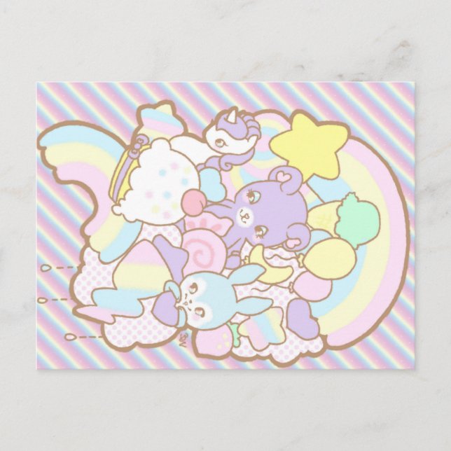 Postal del desfile arcoiris (Anverso)