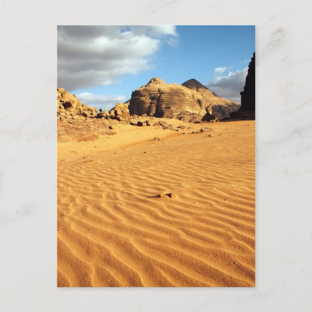 postal del desierto de Wadi Rum (Anverso)