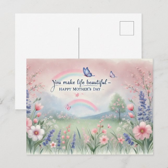 postal del Día de la Madre (Anverso / Reverso)