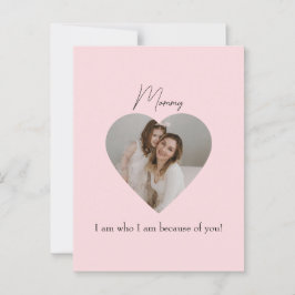 Postal del Día de la Madre con foto del Corazón