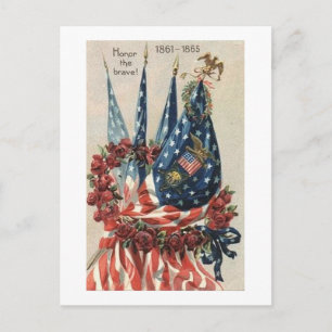 Postal del Día de la Memoria de la Vintage