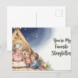 Postal del día de los abuelos felices