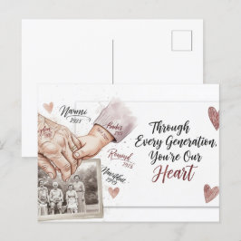 Postal del día de los abuelos felices