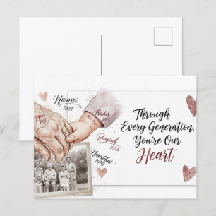 Postal del día de los abuelos felices